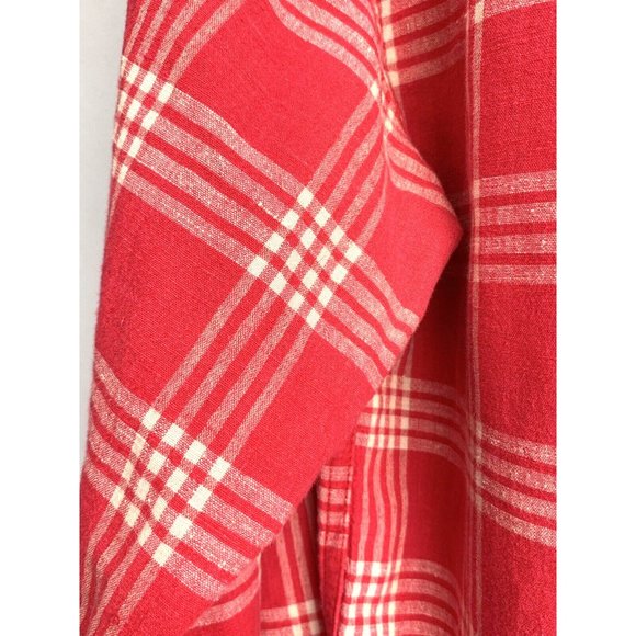 Christopher Rand Shirt Mens M Pink/White Check Stand Collar Button Up  Pockets - Picture 6 of 8